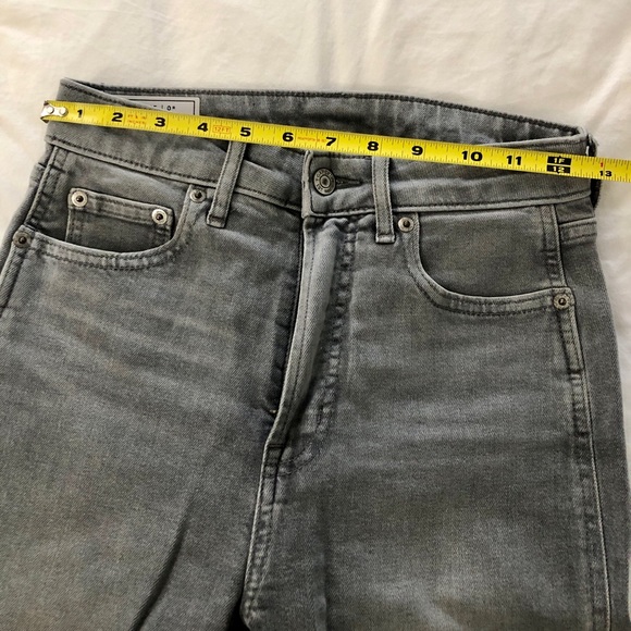 Gap Vintage Slim Sky High Rise Gray Jeans Size 25 - Picture 6 of 7